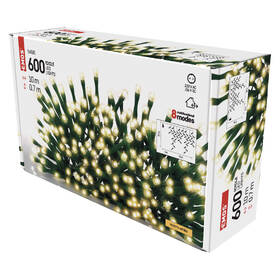 Vianočné osvetlenie EMOS 600 LED cencúle, 10 m, vonkajšie aj vnútorné, teplá biela, programy 

 obrázok produktu 10 z 10