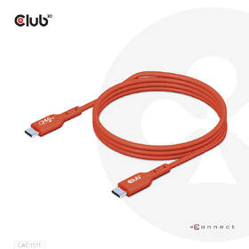 Kábel Club3D USB-C 240W, 1m červený

 obrázok produktu 1 z 4