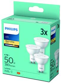 LED žiarovka Philips 4,7 W, GU10, teplá biela, 3 ks 

 obrázok produktu 2 z 2