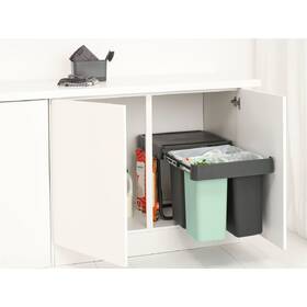 Odpadkový kôš na triedený odpad Brabantia Sort&Go, dark grey 

 obrázok produktu 14 z 15