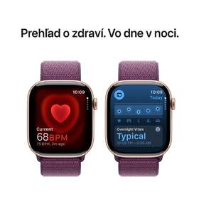 Inteligentné hodinky Apple GPS 42mm ružovo zlatý hliník - slivkový prevliekaci športový remienok 

 obrázok produktu 4 z 8