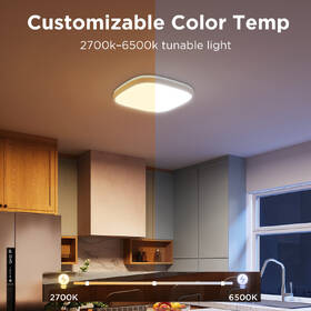 LED stropné svietidlo Govee RGBICWW Smart duálny, 2400lm, 30cm, Matter biele

 obrázok produktu 5 z 7