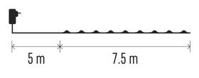 Vianočné osvetlenie EMOS 75 LED nano reťaz zelená, 7,5 m, vonkajšia aj vnútorná, teplá biela, časovač 

 obrázok produktu 7 z 8