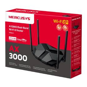 Router Mercusys MR85X, AX3000 Wi-Fi 6 čierny

 obrázok produktu 10 z 10