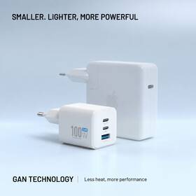 Nabíjačka do siete FIXED GAN Mini s 2 x USB-C / USB-A, 100W biela

 obrázok produktu 3 z 9