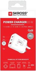 Cestovný adaptér SKROSS USB A+C 65W GaN UK, Power Delivery, typ G 

 obrázok produktu 9 z 9
