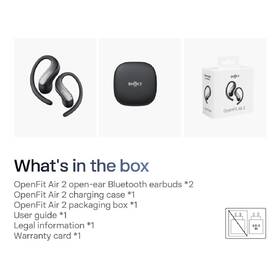 Slúchadlá Shokz OpenFit Air 2, Bluetooth čierna

 obrázok produktu 14 z 15