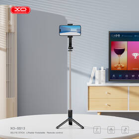 Selfie tyč XO SS13, Bluetooth + statív, 106cm čierna

 obrázok produktu 5 z 7