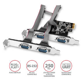 Radič Axagon PCEA-S4N - 4x RS232 

 obrázok produktu 1 z 3