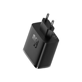 Nabíjačka do siete Baseus Cube Pro 65W, 2x USB-C, 1x USB čierna

 obrázok produktu 1 z 4