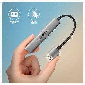 USB Hub Axagon ALU STRIP USB-A 4 port hliník

 obrázok produktu 4 z 4