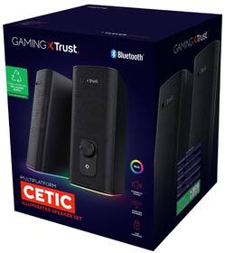 Reproduktory Trust GXT 612 Cetic RGB-Illuminated 2.0 Speaker Set, Bluetooth čierne

 obrázok produktu 9 z 9