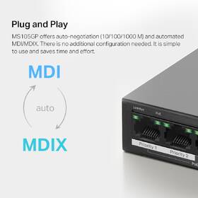 Switch Mercusys MS105GP 

 obrázok produktu 8 z 9