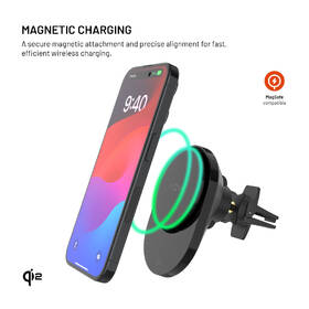 Držiak na mobil FIXED MagAir s MagSafe a Qi2, 15W čierny

 obrázok produktu 2 z 14