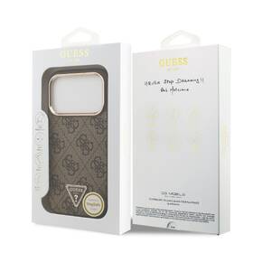 Kryt na mobil Guess 4G Strass Triangle Logo Gold Frame MagSafe na Apple iPhone 18 Pro hnedý

 obrázok produktu 6 z 6
