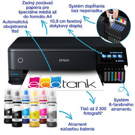Tlačiareň multifunkčná Epson EcoTank L8180 čierna

 obrázok produktu 3 z 15