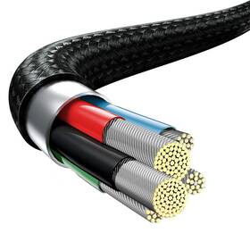 Kábel Baseus Rapid Series 3v1 USB-C (Micro USB/Lightning/USB-C) PD 20W 1,5m čierny

 obrázok produktu 5 z 10