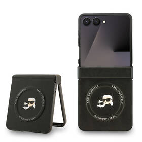 Kryt na mobil Karl Lagerfeld PU Karl and Choupette Heads Magnetic na Samsung Galaxy Z Flip 7 čierny

 obrázok produktu 1 z 7