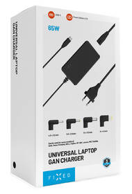 Sieťový adaptér FIXED GaN USB-C, PD 3.0, 65 W + 4x adaptér čierny

 obrázok produktu 2 z 10