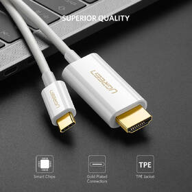 Kábel UGREEN USB-C/HDMI, 1,5m biely

 obrázok produktu 4 z 7