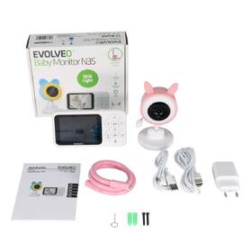 Detská elektronická pestúnka Evolveo Baby Monitor N35 (CAM-35P) biela/ružová

 obrázok produktu 11 z 15