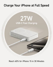 Powerbank Anker MagGo 10000mAh, 27W biela

 obrázok produktu 8 z 9