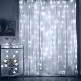 Vianočné osvetlenie ColorWay vnútorné, 300 LED, 3× 3m, 220–240V AC, studená biela 

 obrázok produktu 10 z 18