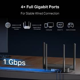 Router Mercusys MR25BE Wi-Fi 7 BE3600 čierny

 obrázok produktu 5 z 9