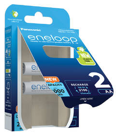 Batéria nabíjacia Panasonic Eneloop AA, HR06, 2000mAh, Ni-MH, blistr 2ks 

 obrázok produktu 3 z 4