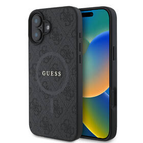 Kryt na mobil Guess PU Leather 4G Colored Ring MagSafe na Apple iPhone 16 čierny

 obrázok produktu 1 z 7