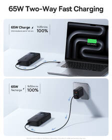 Powerbank Baseus Qpow2 20000mAh 65W s káblom USB-C čierny

 obrázok produktu 4 z 10