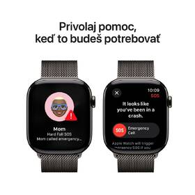 Inteligentné hodinky Apple GPS + Cellular 46mm bridlicovo sivý titán - bridlicovo sivý milánsky ťah - M/L 

 obrázok produktu 5 z 8
