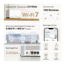 Kompletný Wi-Fi systém Mercusys Halo H27BE (2-pack) biely

 obrázok produktu 4 z 10