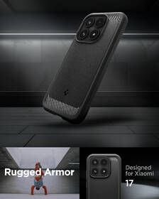 Kryt na mobil Spigen Rugged Armor na Xiaomi 17 čierny

 obrázok produktu 11 z 16