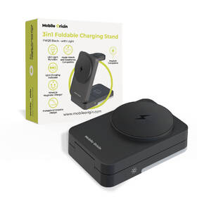 Bezdrôtová nabíjačka Mobile Origin 3in1 Foldable Charging Stand with light, PW28 čierna

 obrázok produktu 11 z 19