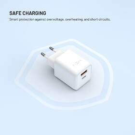 Nabíjačka do siete FIXED GaN Mini s USB-C, USB, 45W biely

 obrázok produktu 5 z 8