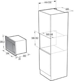 Mikrovlnná rúra Gorenje BMI251SG3BG čierna

 obrázok produktu 8 z 8