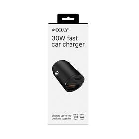 Adaptér do auta Celly Mini USB-C/USB-A, 30 W čierny

 obrázok produktu 3 z 4