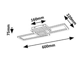 LED stropné svietidlo Rabalux RAMIN 71393, 30W, stmievanie, ovládanie čierne

 obrázok produktu 5 z 6