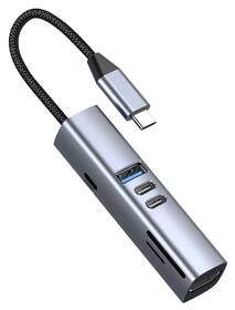 USB Hub Mobile Origin 7in1 MultiHub HB2 sivý

 obrázok produktu 1 z 9