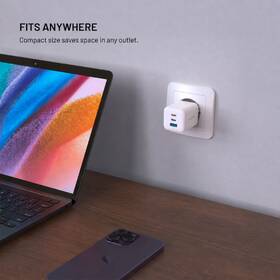 Nabíjačka do siete FIXED GAN Mini s 2 x USB-C / USB-A, 100W biela

 obrázok produktu 8 z 9