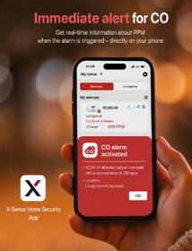 Detektor oxidu uhoľnatého X-Sense XC0C-iR, Wi-Fi s vymeniteľnou batériou biely

 obrázok produktu 2 z 5