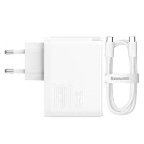 Nabíjačka do siete Baseus GaN5 Pro, USB-C + USB-A 100W biela

 obrázok produktu 5 z 10