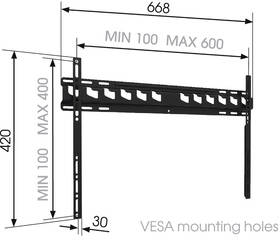 Držiak na TV Vogel’s MA4000 pevný, pro úhlopříčky 40" až 86", nosnost 80 kg 

 obrázok produktu 1 z 2