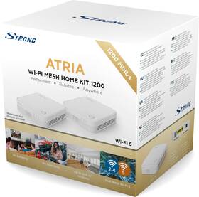 Prístupový bod (AP) Strong ATRIA Wi-Fi Mesh Home Kit 1200 - sada biely

 obrázok produktu 7 z 7