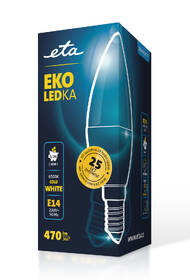 LED žiarovka ETA EKO LEDka sviečka 5,5W, E14, studená biela 

 obrázok produktu 3 z 3