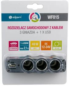  Dpm DPM WF015 USB, Rozbočovač do autozásuvky 

 obrázok produktu 2 z 2
