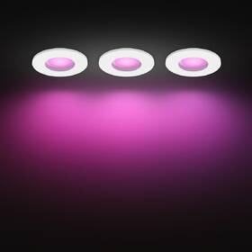 Vstavané svietidlo Philips Xamento Hue, 3x 4,2W + 3x GU10, White and Color Ambiance (3 ks) biele

 obrázok produktu 4 z 5
