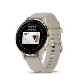 Inteligentné hodinky Garmin Venu 3S - Cream Gold / French Gray Silicone Band 

 obrázok produktu 1 z 3