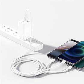 Kábel Baseus Superior 3v1 USB/microUSB+Lightning+USB-C, 3,5A, 1,5m biely

 obrázok produktu 3 z 4